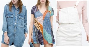 tuta denim corta zara