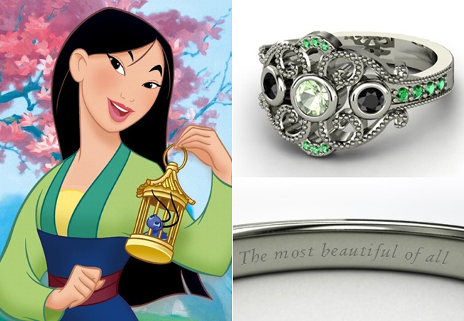 Anelli Principesse Disney Fidanzamento Sogno Mulan