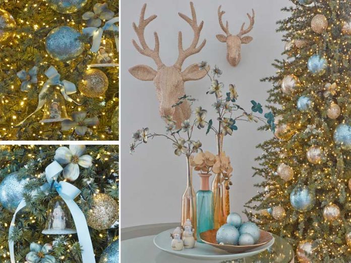Albero Natale Colori 2014 Rosa Antico Nero Blu Tiffany