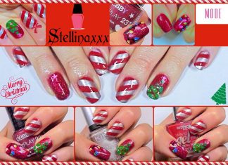 TUTORIAL Nail Art Natalizia con decorazioni a tema Tutorial Nail Art Natalizia Colori Smalti Tutorial Stellinaxxx