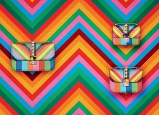 Valentino Rockstud 1973, una collezione multicolor Valentino Rockstud Multicolor Zaino Collezione 2014 Maison Lusso Italia Brand Pochette