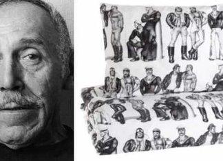 Tom of Finland Collection, biancheria con stampe gay-friendly Tom of Finland Collection Lenzuola Gay Friendly Italia Set Asciugamani Borsa Cuscini 2014