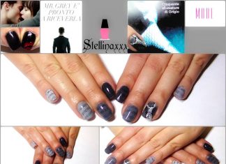 TUTORIAL Nail Art 50 Sfumature di Grigio, con degradè ed effetto giornale Tutorial Nail Art 50 Sfumature Grigio Youtube Stellina