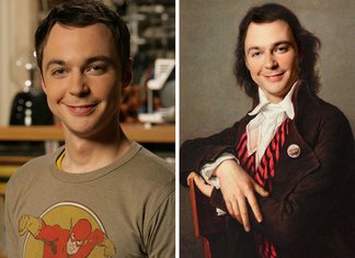 I quadri di Bénédicte Lacroix hanno conquistato il web Benedict Lacroix Artista Celebrities Famose Quadri Personaggi Disney Sheldon Cooper