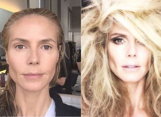 Make up si o no? Celebrities senza trucco celebrities-senza-trucco-heidi-klum