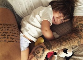 Papà vip sui social, coccole e giochi su Instagram