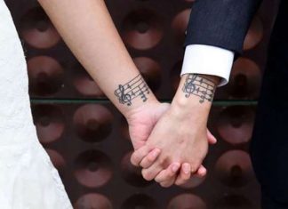 Tattoo di coppia, scrivilo sulla pelle tattoo-per-gli-innamorati-note-musicali