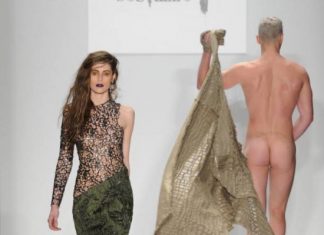 Uomo nudo in passerella, 50 sfumature di Michael Costello