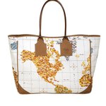 Alviero Martini Per Expo Collezione Limitata Borse Cartina Geografica Prima Classe Simbolo Brand Alimentazione Continenti 2015