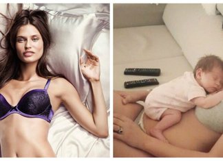 Bianca Balti in lingerie mostra la piccola Mia bianca balti mia foto instagram